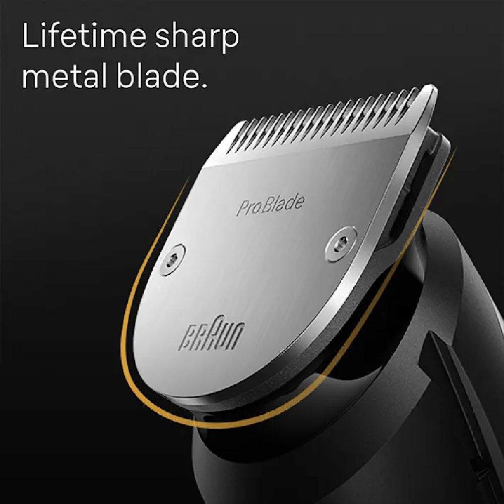Braun Series 9 Rechargeable Cordless Wet & Dry Trimmer for Beard with 40 Length Settings for Men (180mins Runtime, AutoSense Technology, Grey)_5