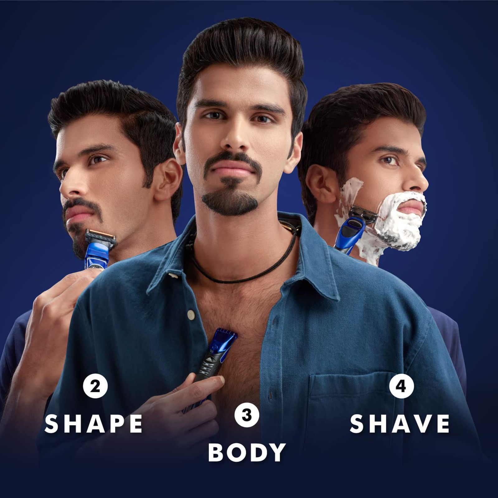 Gillete ProGlide Styler 4-in-1 Cordless Multipurpose Trimmer for Beard & Body (45 Days Runtime, Braun Engineered Advanced Technology, Black)_14