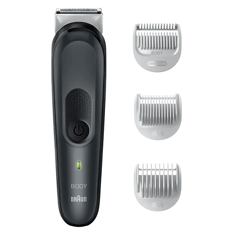 Braun Series 3 Rechargeable Cordless Body Groomer for Body & Intimate Areas for Men (80mins Runtime, SkinShield Technology, Black) Braun Series 3 Rechargeable Cordless Body Groomer for Body & Intimate Areas for Men (80mins Runtime, SkinShield Technology, Black)_1