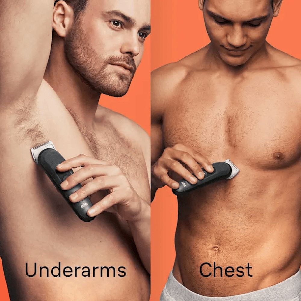 Braun Series 3 Rechargeable Cordless Body Groomer for Body & Intimate Areas for Men (80mins Runtime, SkinShield Technology, Black) Braun Series 3 Rechargeable Cordless Body Groomer for Body & Intimate Areas for Men (80mins Runtime, SkinShield Technology, Black)_5