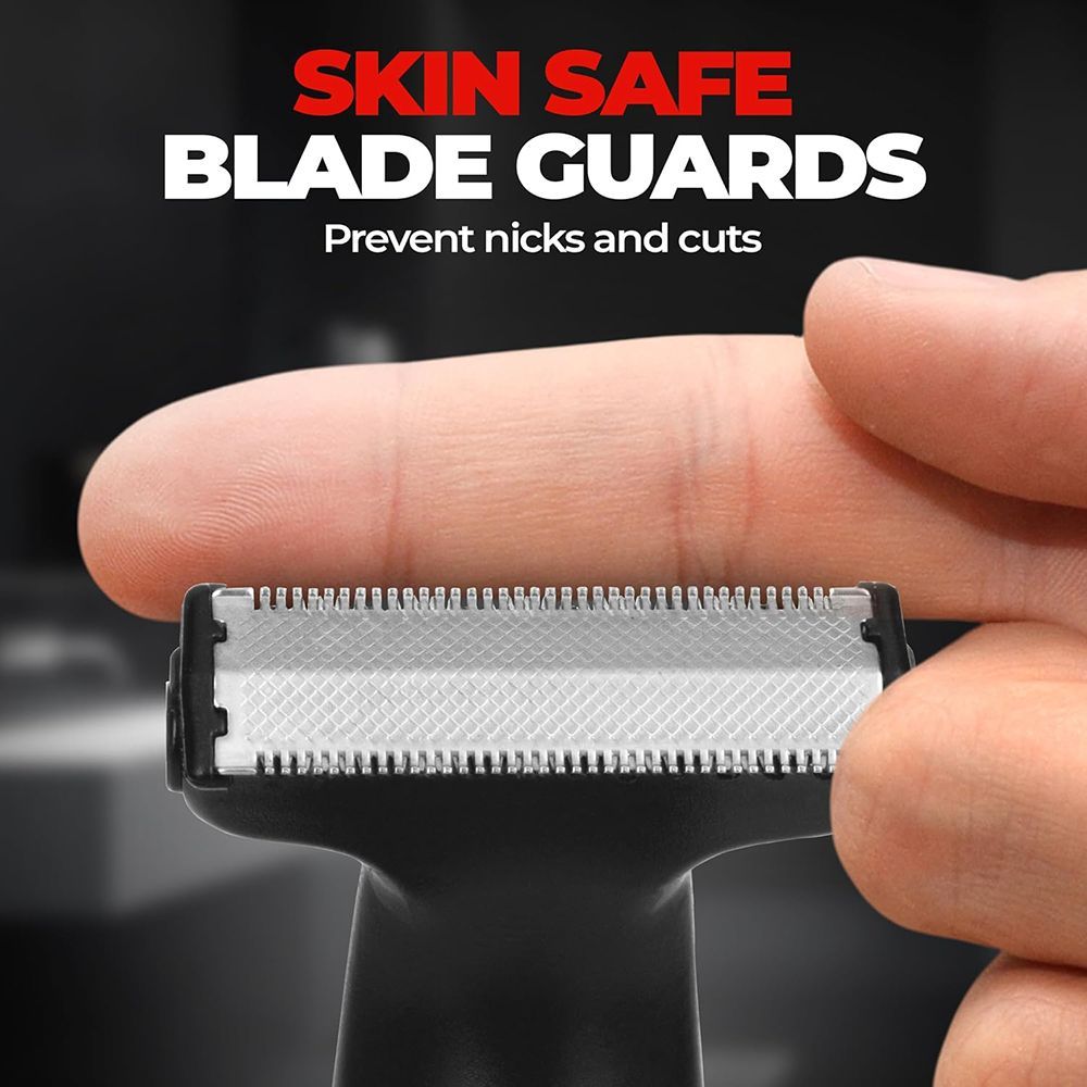 BEARDO I-Blade Rechargeable Cordless Wet & Dry Trimmer for Beard, Body, Hair & Intimate Areas with 4 Length Settings for Men (120 mins Runtime, Fast Charging, Black) BEARDO I-Blade Rechargeable Cordless Wet & Dry Trimmer for Beard, Body, Hair & Intimate Areas with 4 Length Settings for Men (120 mins Runtime, Fast Charging, Black)_11