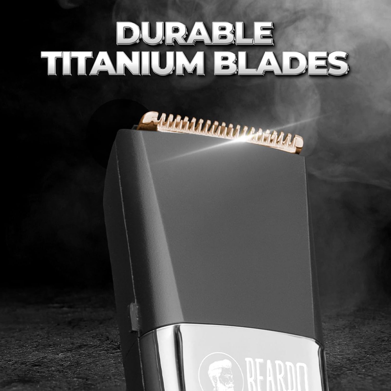 BEARDO Chrome Beast 8-in-1 Rechargeable Cordless Grooming Kit for Face, Nose & Ear, Beard & Moustche, Intimate Area, Head & Body for Men (90mins Runtime, Sleek Grooming Station, Black)_6