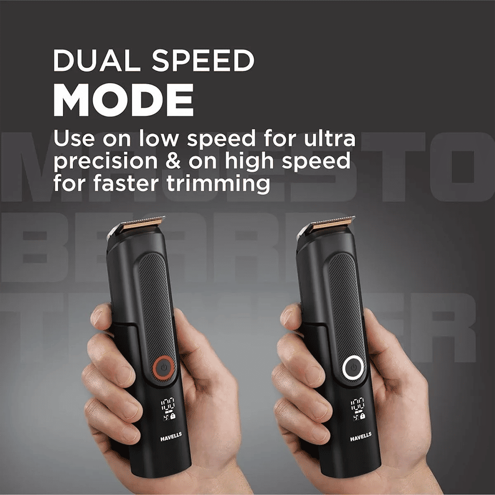 HAVELLS BT8888 Rechargeable Cordless Wet & Dry Trimmer for Beard & Moustache with 40 Length Settings for Men (90mins Runtime, Titanium Blade, Black) HAVELLS BT8888 Rechargeable Cordless Wet & Dry Trimmer for Beard & Moustache with 40 Length Settings for Men (90mins Runtime, Titanium Blade, Black)_12