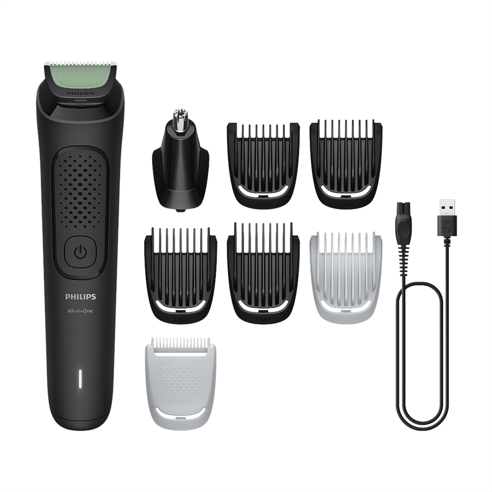 Philips 3000 Series 8-in-1 Rechargeable Cordless Multipurpose Trimmer for Face, Body and Intimate Areas for Men (60mins Runtime, Self Sharpening Blades, Black) Philips 3000 Series 8-in-1 Rechargeable Cordless Multipurpose Trimmer for Face, Body and Intimate Areas for Men (60mins Runtime, Self Sharpening Blades, Black)_1