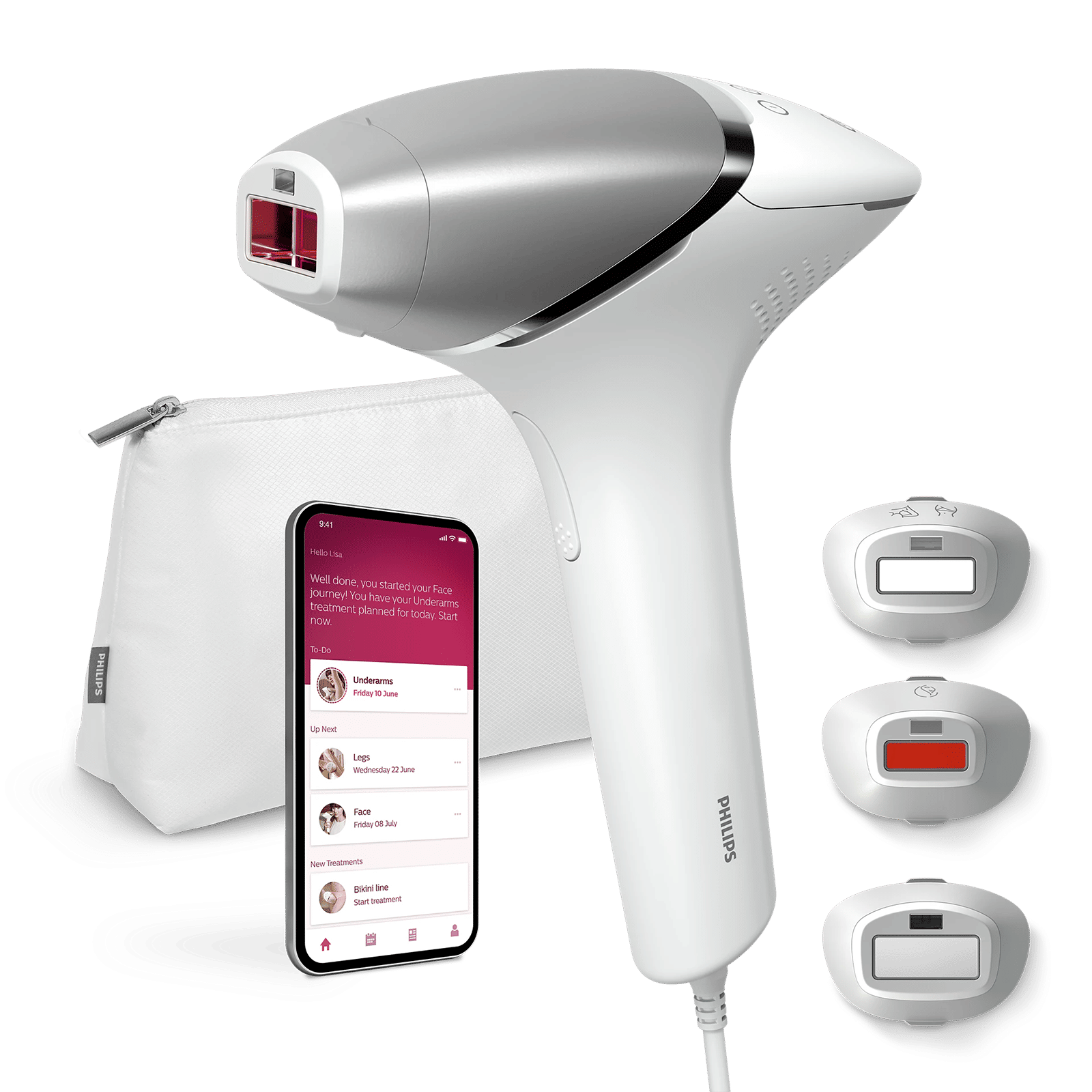 Philips Lumea IPL 8000 Series 3-in-1 Corded Hair Removal Device for Face & Body for Men & Women (SenseIQ, White) Philips Lumea IPL 8000 Series 3-in-1 Corded Hair Removal Device for Face & Body for Men & Women (SenseIQ, White)_1