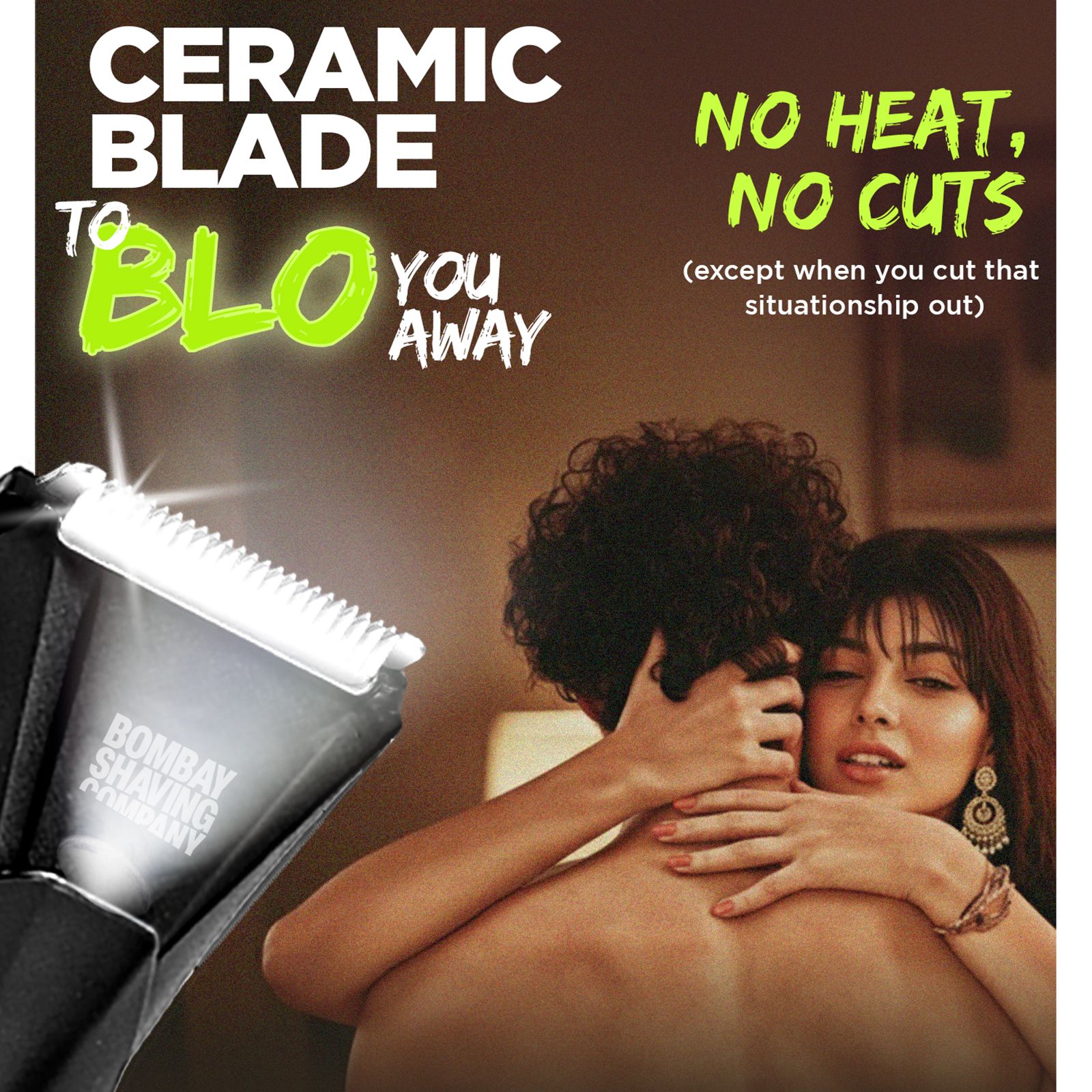 Bombay Shaving Company Blo Rechargeable Cordless Wet & Dry Trimmer for Body & Intimate Areas with 2 Length Settings for Men (90min Runtime, Flash Charging, Black)_5
