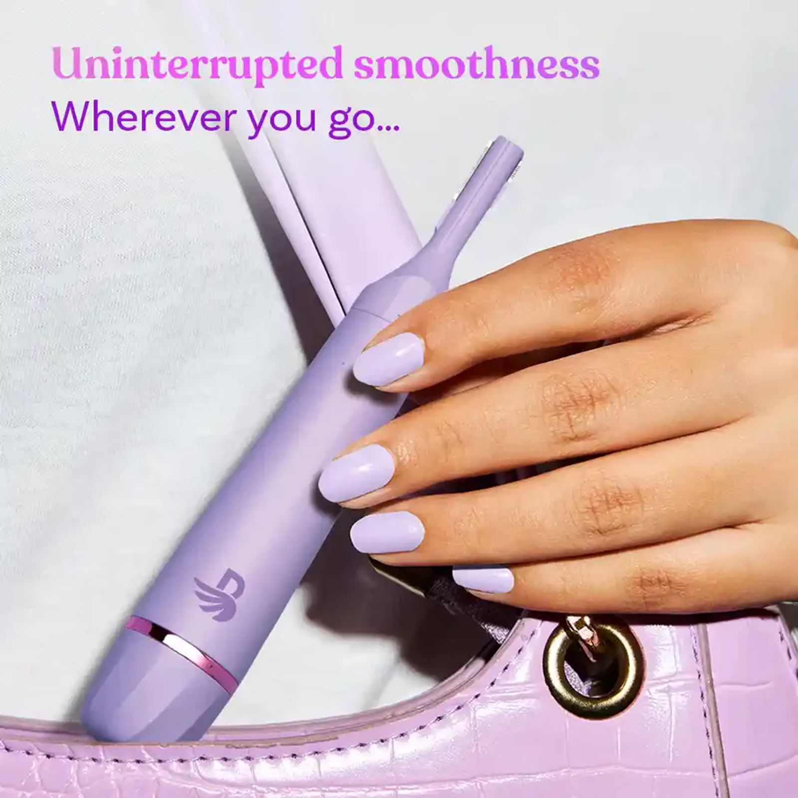 Bombae Fuzzoff 6 in 1 Rechargeable Cordless Multipurpose Trimmer for Eyebrows, Upper Lip, Chin, Peach Fuzz, Underarms & Intimate Areas for Women (90mins Runtime, Waterproof, Purple)_7