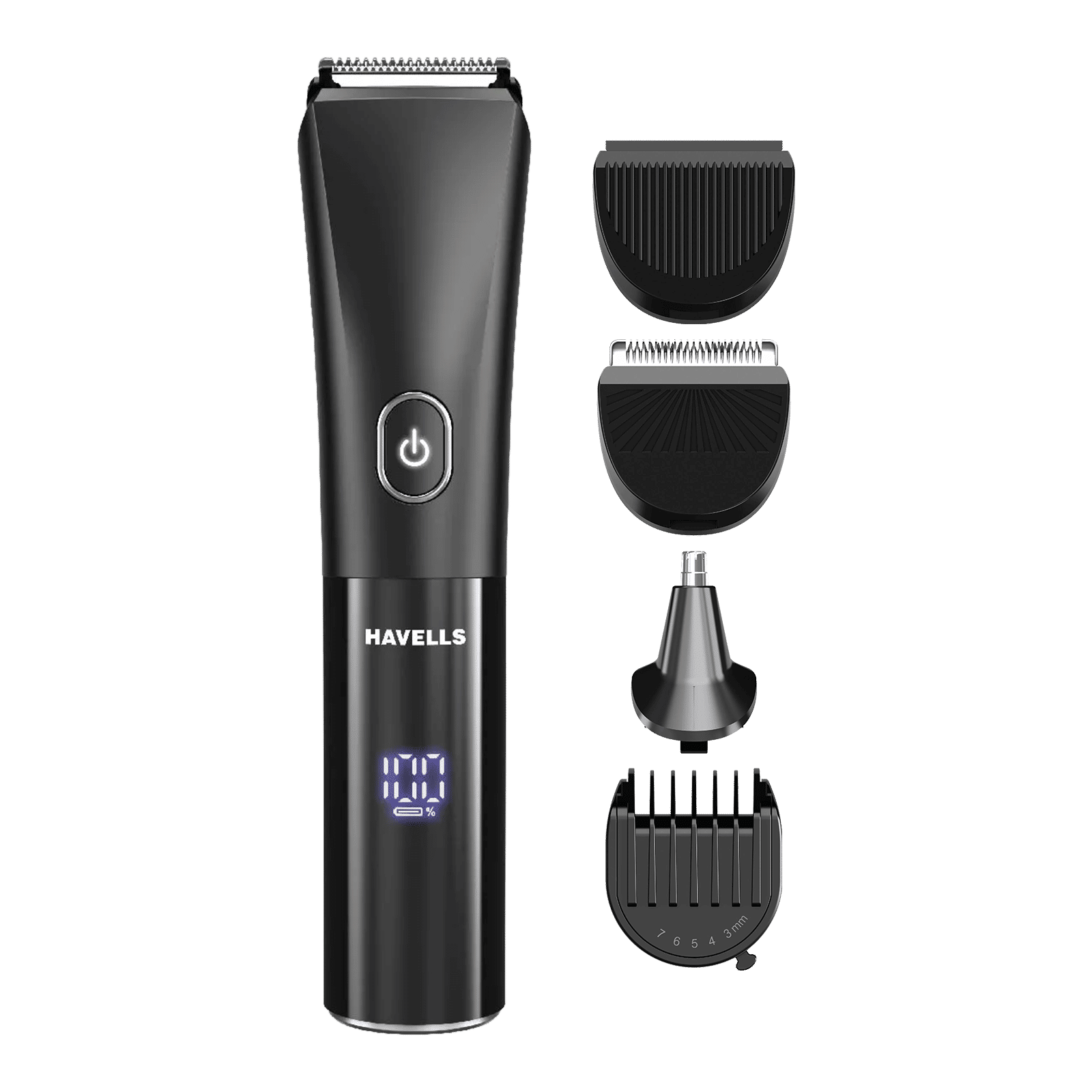 Havells GS6668 10-in-1 Rechargeable Cordless Grooming Kit for Beard, Hair, Body, Nose & Ear for Men (90mins Runtime, Fast Charging, Black) Havells GS6668 10-in-1 Rechargeable Cordless Grooming Kit for Beard, Hair, Body, Nose & Ear for Men (90mins Runtime, Fast Charging, Black)_1