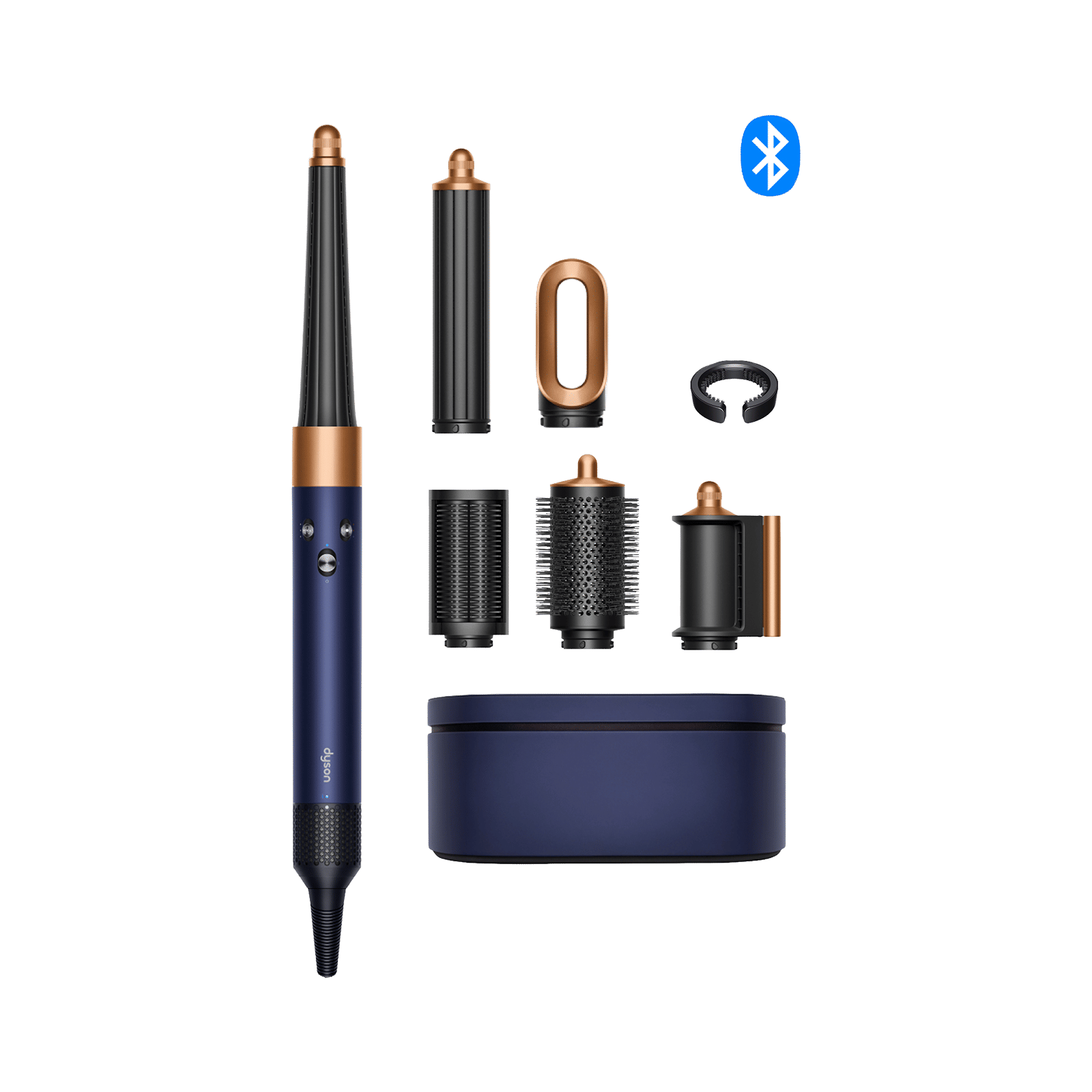 dyson Airwrap i.d. 6-in-1 Hair Style with Integrated Ioniser (Bluetooth Wireless Technology, Prussian Blue/Copper)_1