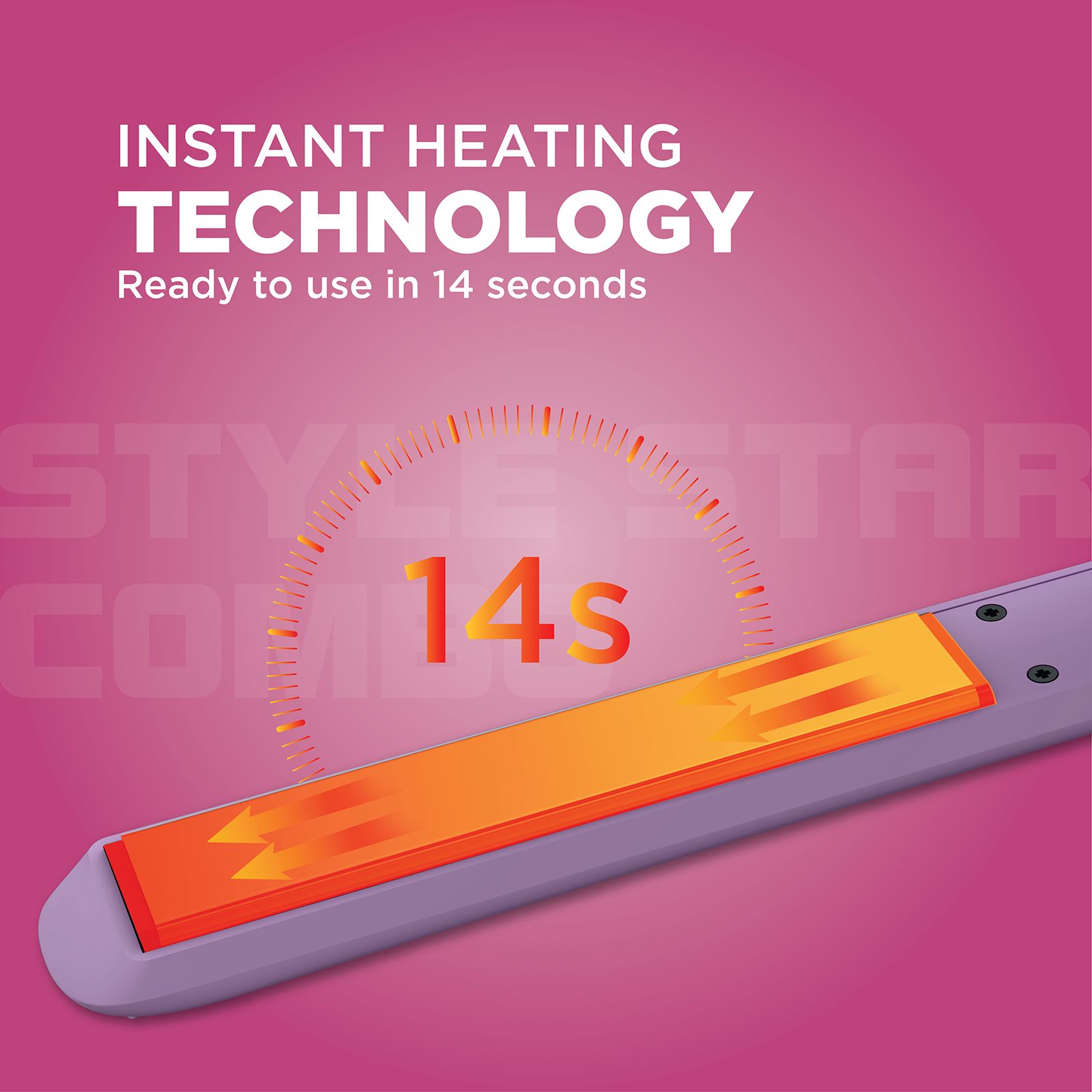 Havells HC4065 2-in-1 Hair Styler with Instant Heating Technology (Plate Lock System, Purple)_3