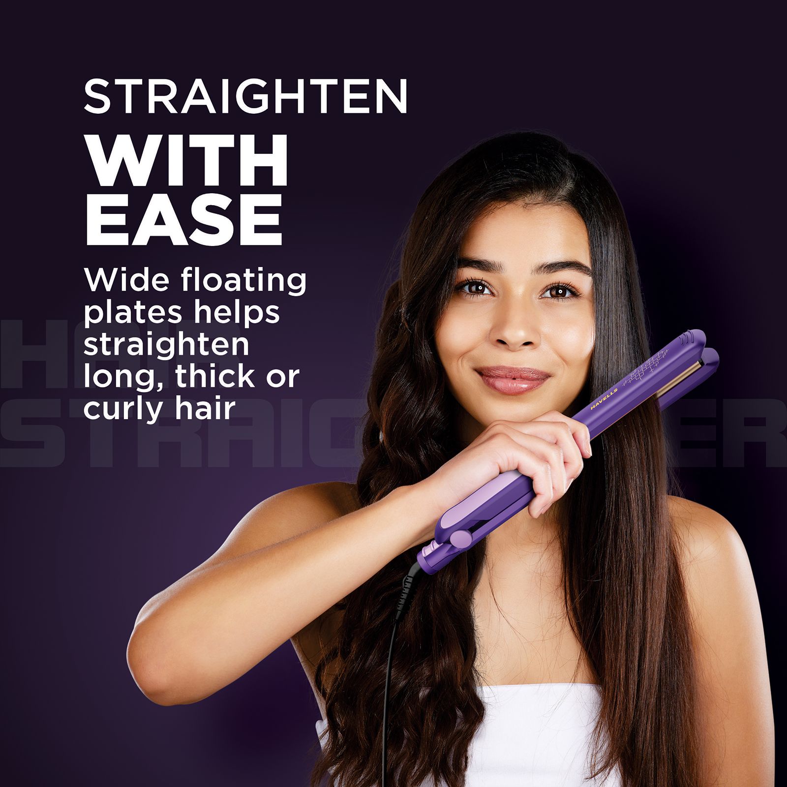 Havells HS4408 Hair Straightener with KeraNourish Technology (Keratin Infused Ceramic Plates, Purple) Havells HS4408 Hair Straightener with KeraNourish Technology (Keratin Infused Ceramic Plates, Purple)_14