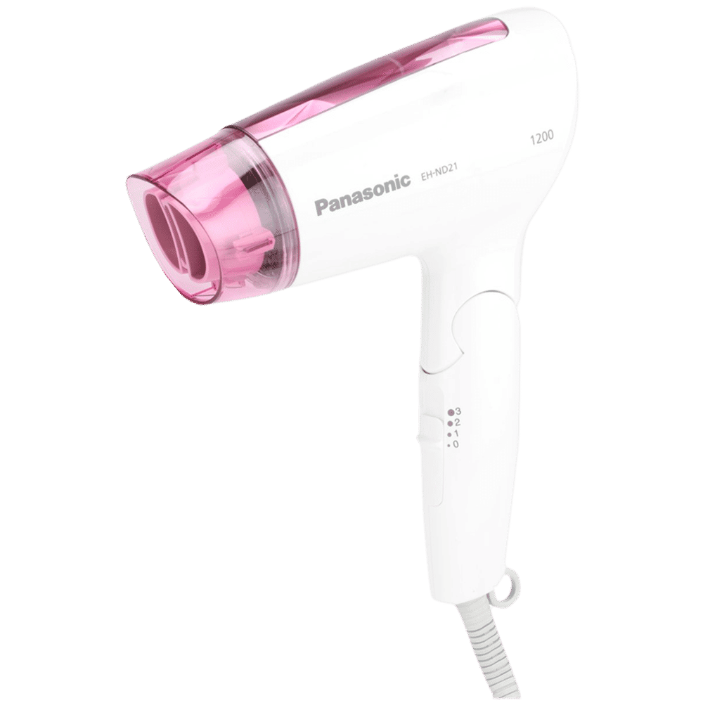 Panasonic Hair Dryer with 3 Heat Settings and Cool Shot (Foldable Handle, Pink) Panasonic Hair Dryer with 3 Heat Settings and Cool Shot (Foldable Handle, Pink)_1