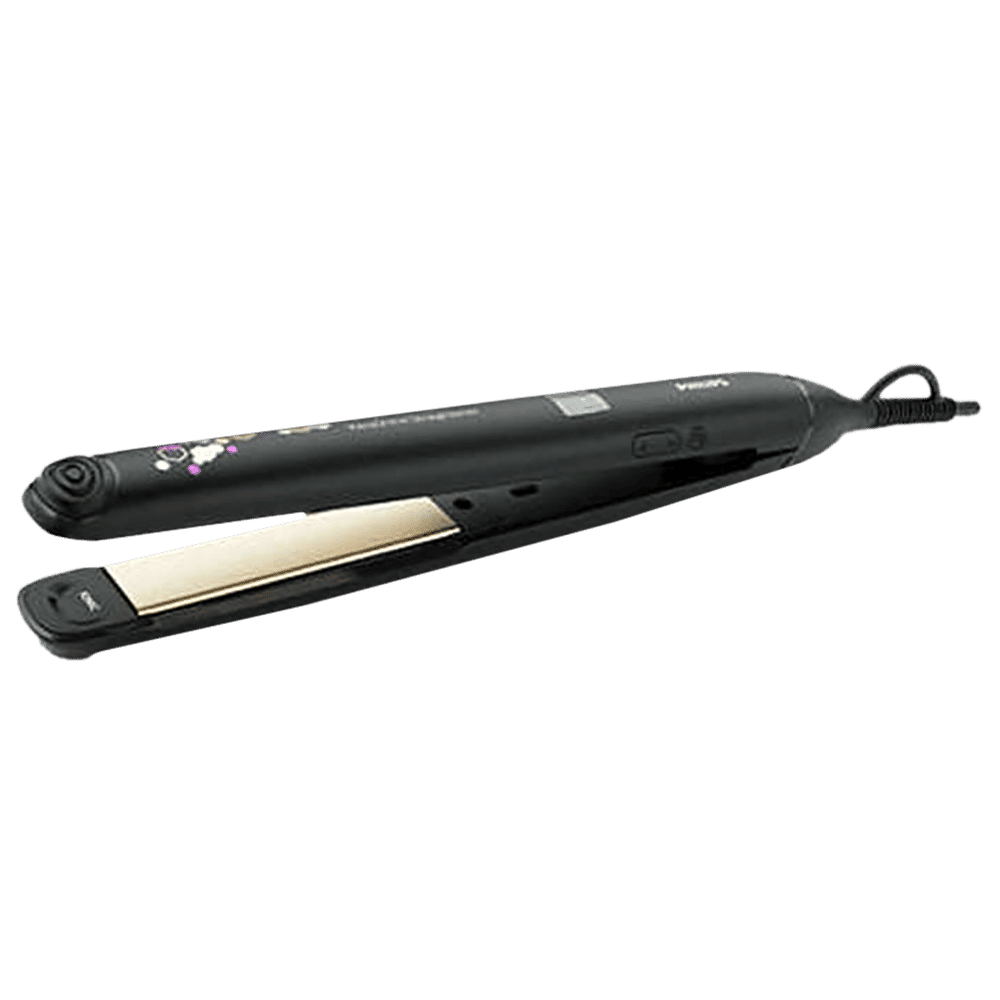 PHILIPS KeraShine Hair Straightener with Split Stop Technology (Ceramic Coated Plates, Black)_1