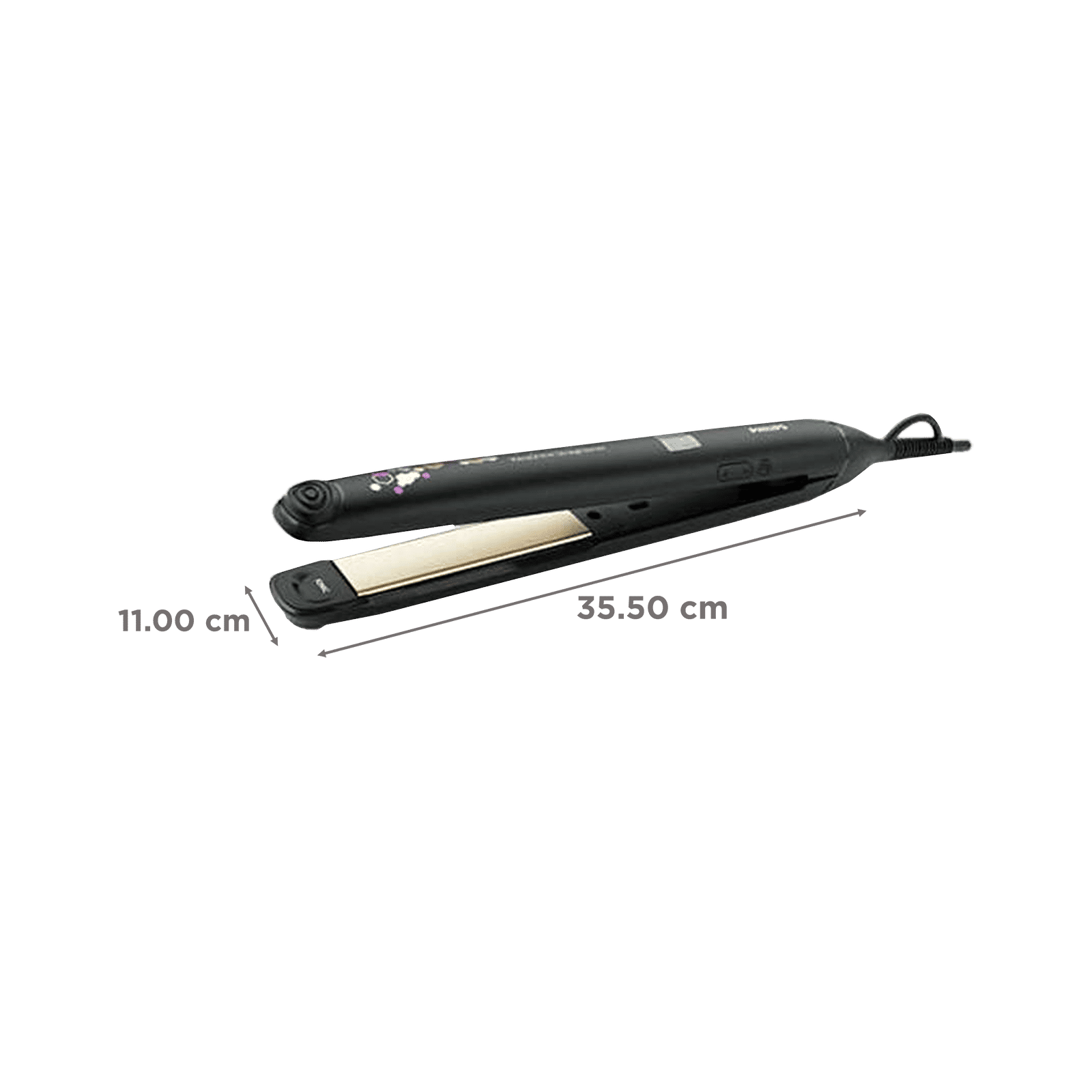 PHILIPS KeraShine Hair Straightener with Split Stop Technology (Ceramic Coated Plates, Black)_2
