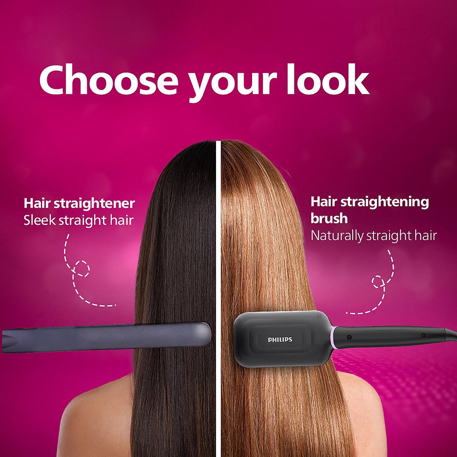 PHILIPS BHH880/10 Hair Straightening Brush with 2 Temperature Settings (Black)_9