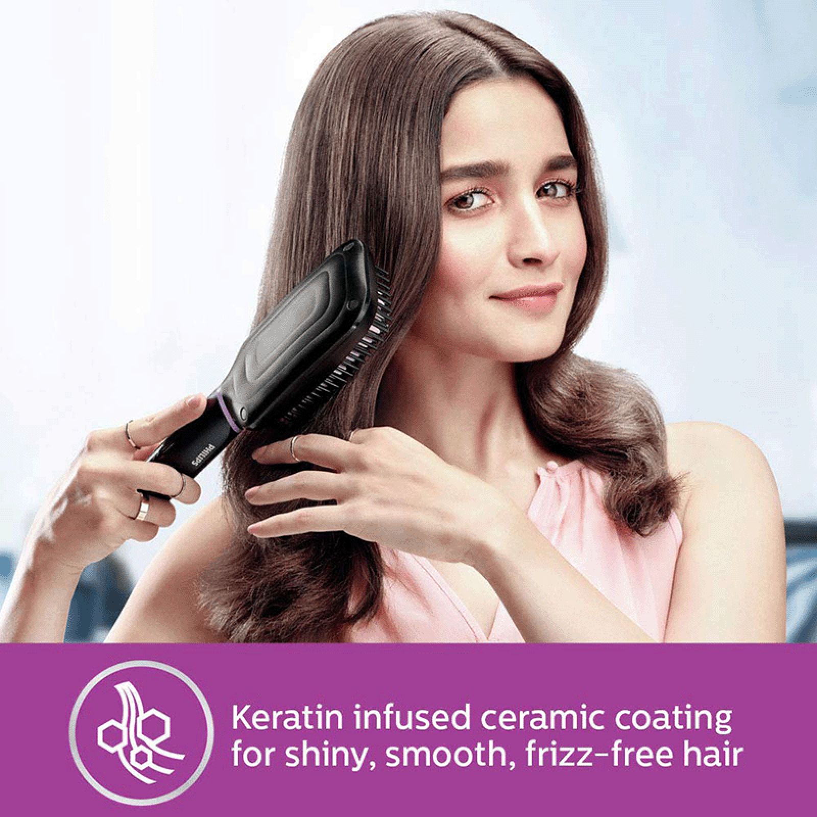 PHILIPS BHH880/10 Hair Straightening Brush with 2 Temperature Settings (Black)_14