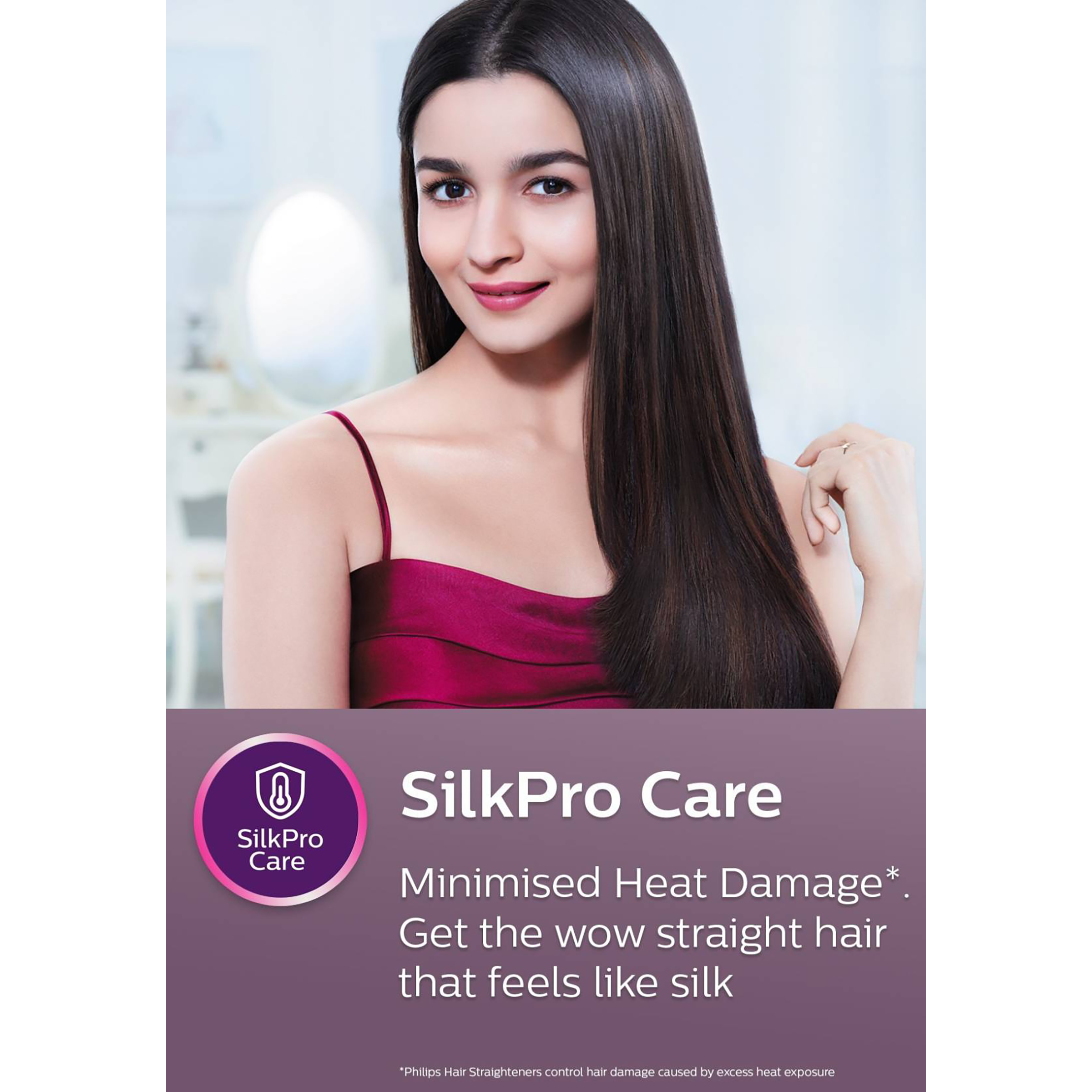 PHILIPS Selfie HP8302/06 Hair Straightener with 360 Degree Swivel Cord (Ceramic Plates, Black)_9