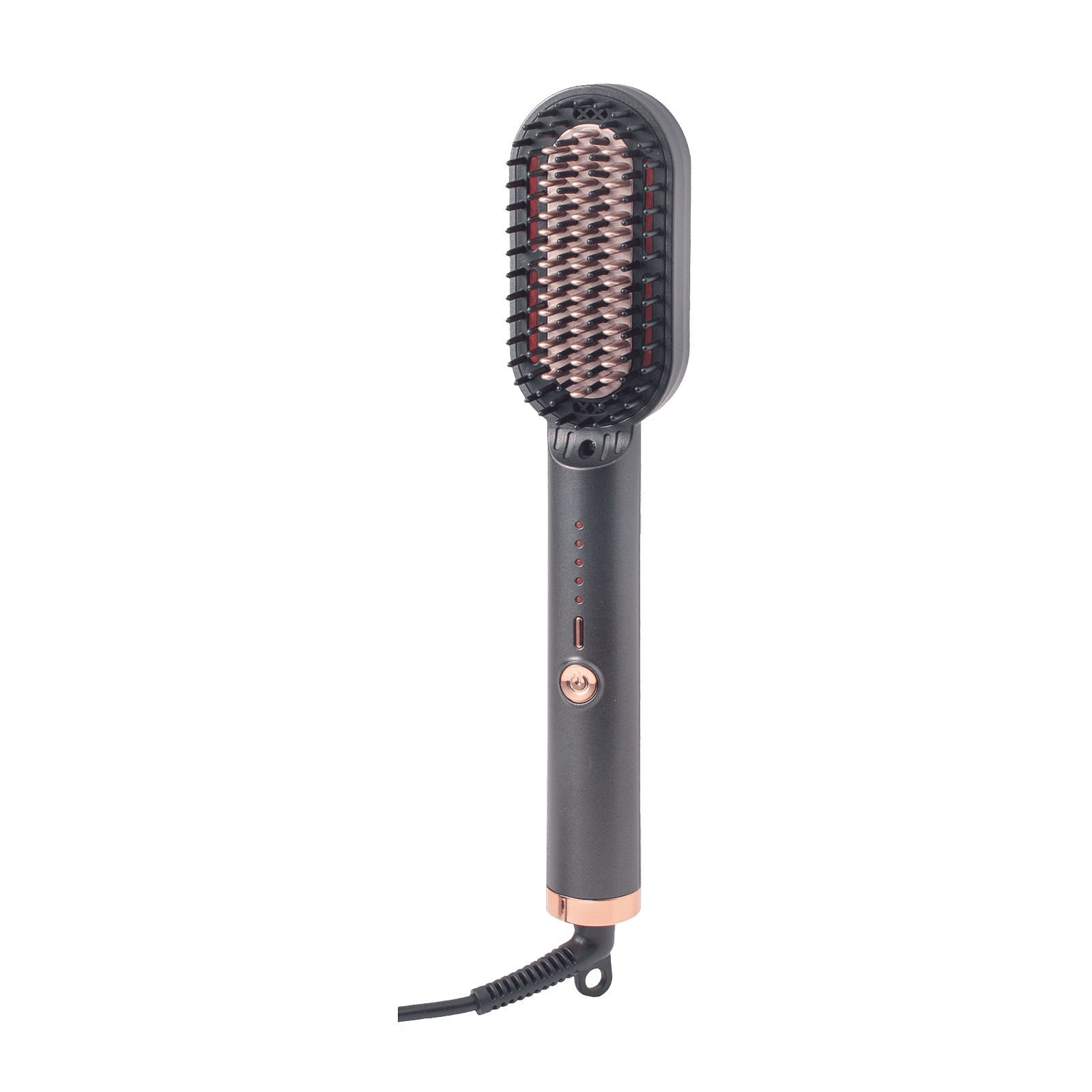 Croma Hair Straightening Brush with Ionic Care Function (Sky Grey)_5