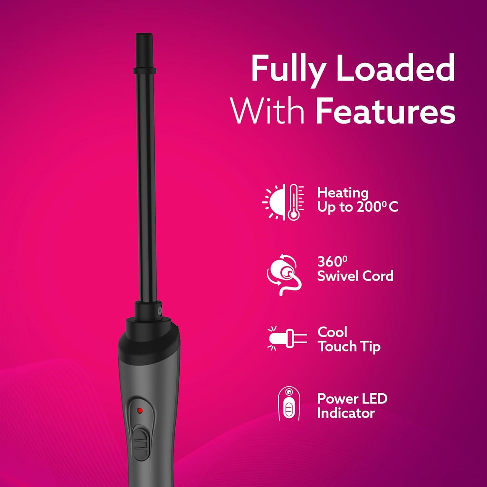 AGARO HC8001 Hair Styler with Ceramic Coated Plates (Cool Touch Tip, Black) AGARO HC8001 Hair Styler with Ceramic Coated Plates (Cool Touch Tip, Black)_13