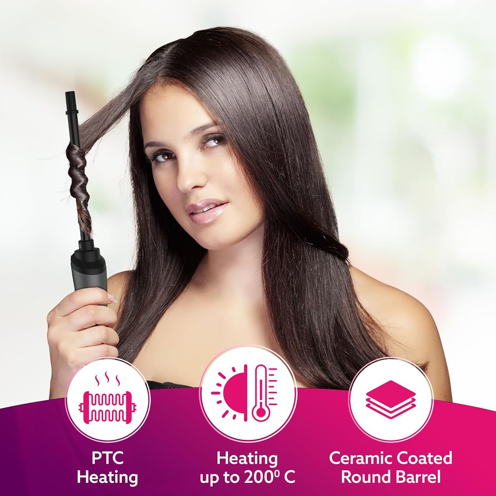 AGARO HC8001 Hair Styler with Ceramic Coated Plates (Cool Touch Tip, Black) AGARO HC8001 Hair Styler with Ceramic Coated Plates (Cool Touch Tip, Black)_4