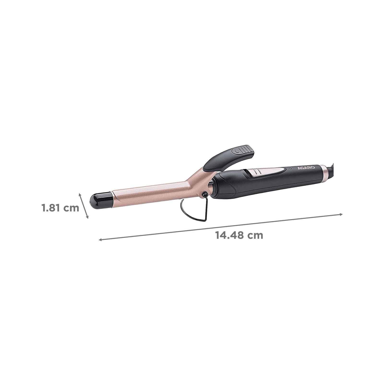 AGARO HC7001 Hair Styler with Tourmaline Infused Ceramic Plates (Cool Touch Tip, Black & Rose Gold) AGARO HC7001 Hair Styler with Tourmaline Infused Ceramic Plates (Cool Touch Tip, Black & Rose Gold)_2