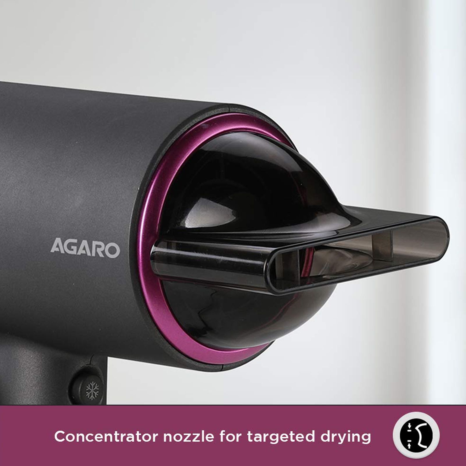 AGARO HD1214 Hair Dryer with 3 Heat Settings & Cool Shot (Overheat Protection, Black)_4