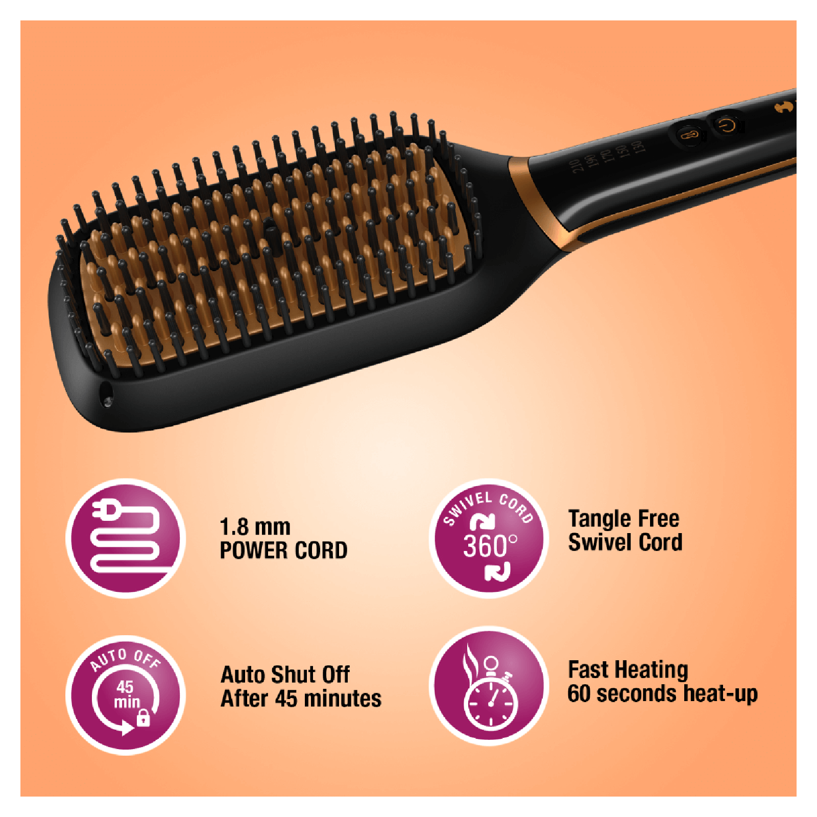 HAVELLS HS4211 Hair Straightener with Ionic Care (Black) HAVELLS HS4211 Hair Straightener with Ionic Care (Black)_14