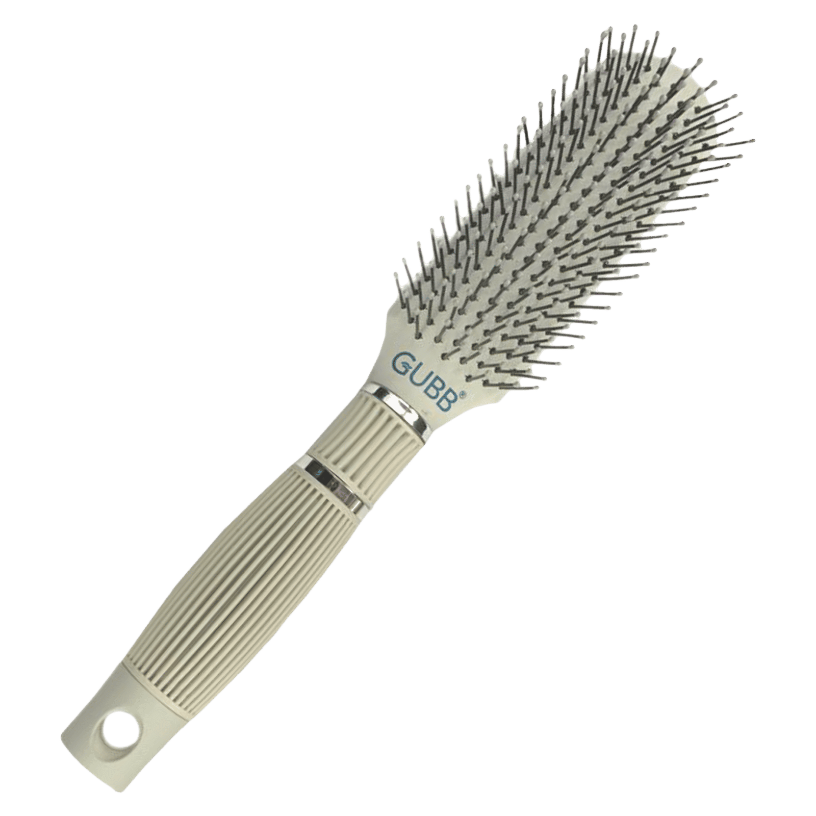 GUBB 9551G-D Hair Styler with Ball Tipped Bristles (Flexible Cushion Base, Gray & Black)_1