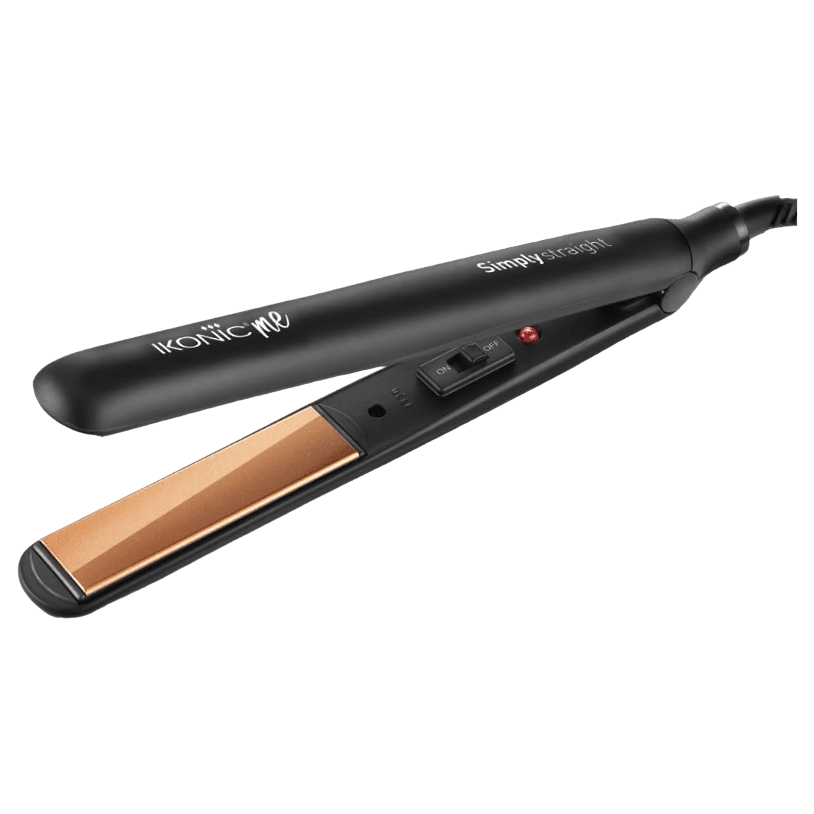 Ikonic Simply Straight Hair Straightener with Infrared Heat Technology (Super Slim Plates, Black) Ikonic Simply Straight Hair Straightener with Infrared Heat Technology (Super Slim Plates, Black)_1