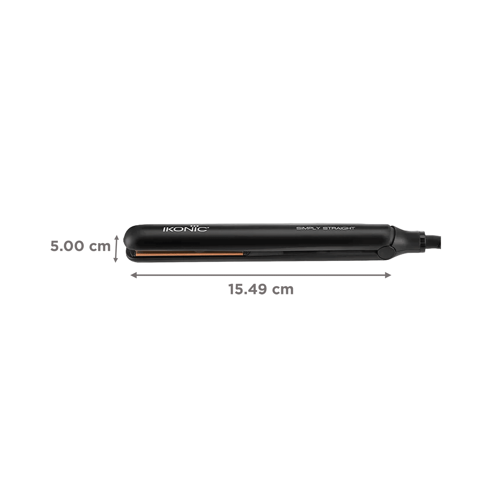 Ikonic Simply Straight Hair Straightener with Infrared Heat Technology (Super Slim Plates, Black) Ikonic Simply Straight Hair Straightener with Infrared Heat Technology (Super Slim Plates, Black)_2