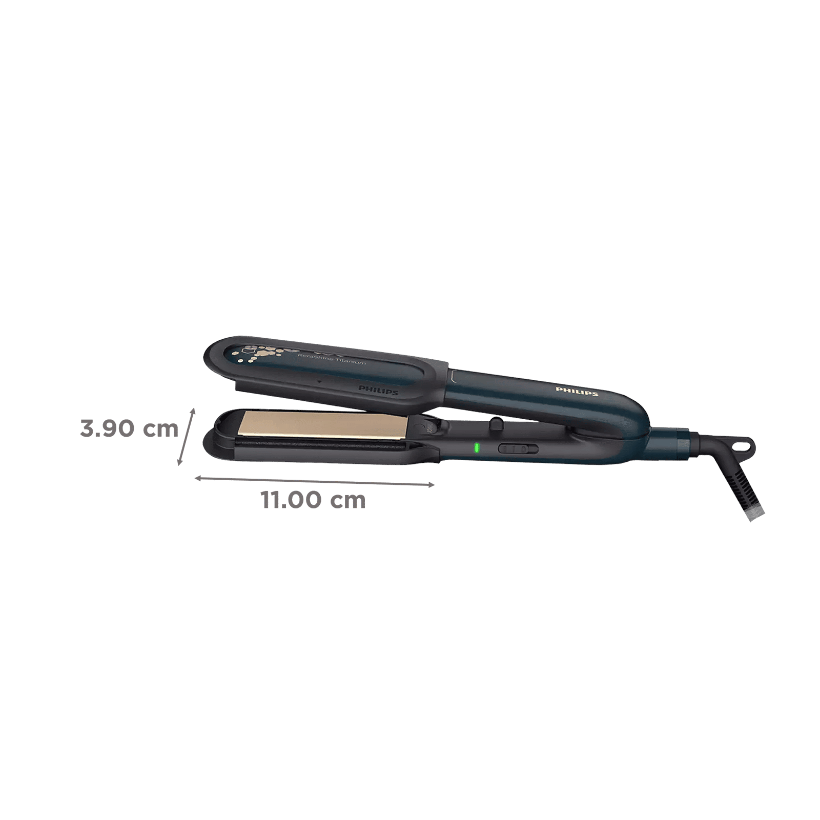 PHILIPS BHS507/40 Hair Straightener with Nourishcare Technology (Kerashine Titanium Plates, Black)_2