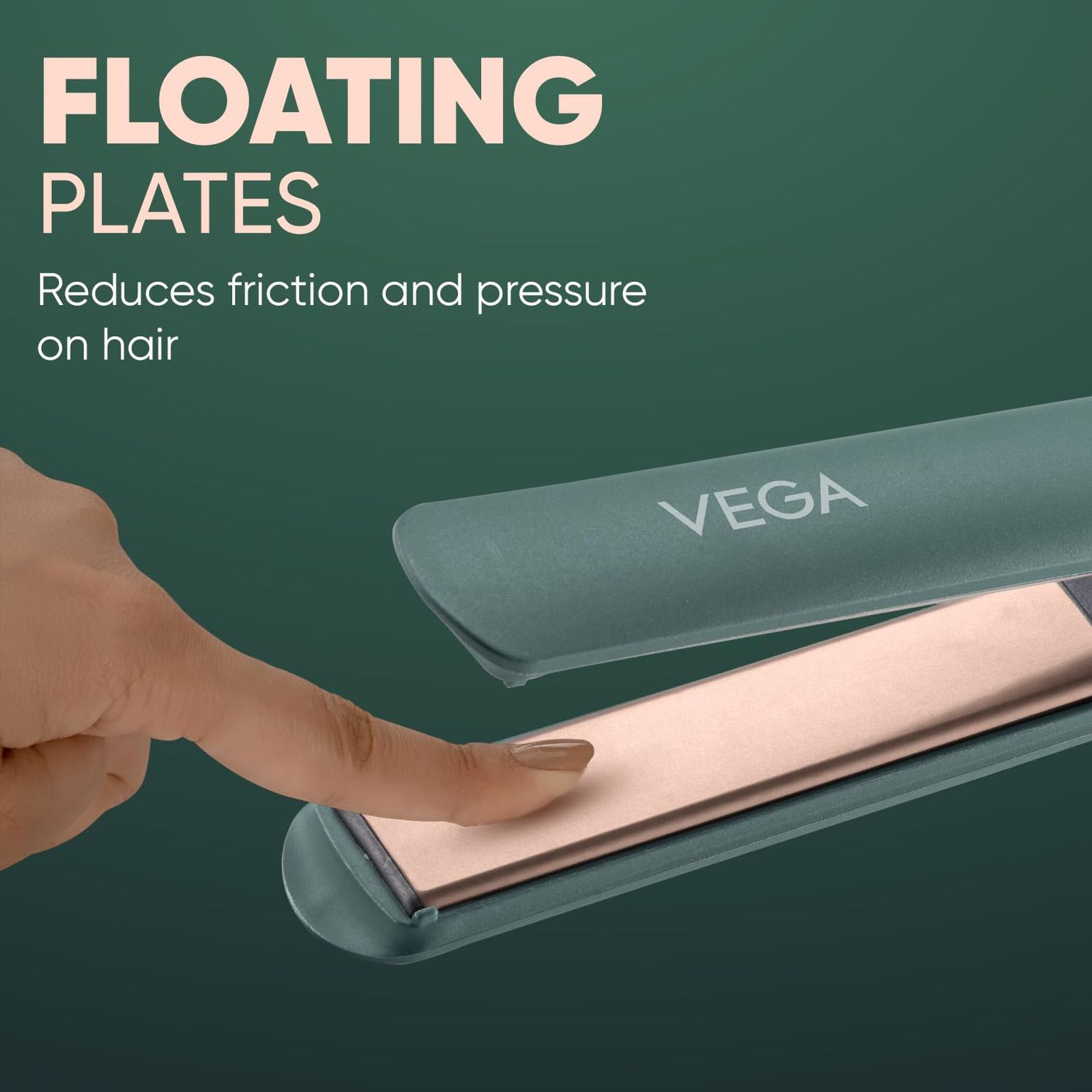 VEGA VHSH-42 Hair Straightener with Easy Lock System (Ceramic Coated Plates, Green) VEGA VHSH-42 Hair Straightener with Easy Lock System (Ceramic Coated Plates, Green)_6