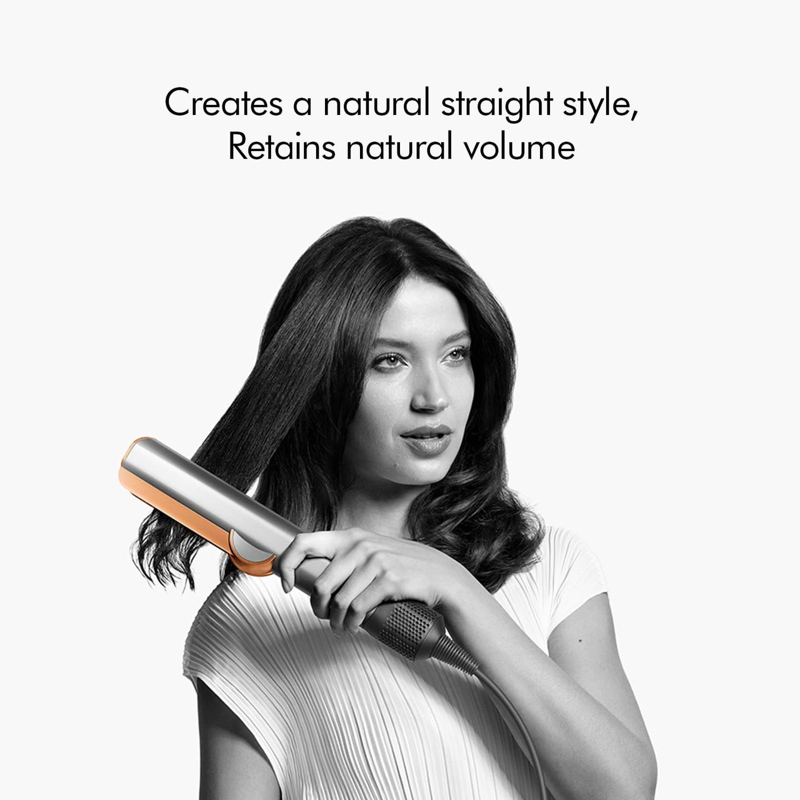 dyson Airstrait Hair Straightener with Wet & Dry Modes (Red Velvet and Gold)_9