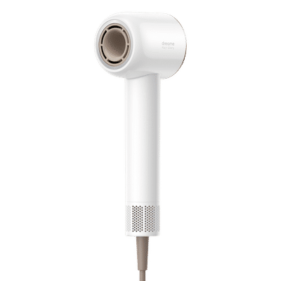 DREAME Glory Hair Dryer with 4 Heat Settings & Cool Blow (Advanced Negative Ion Technology, White & Rose)
