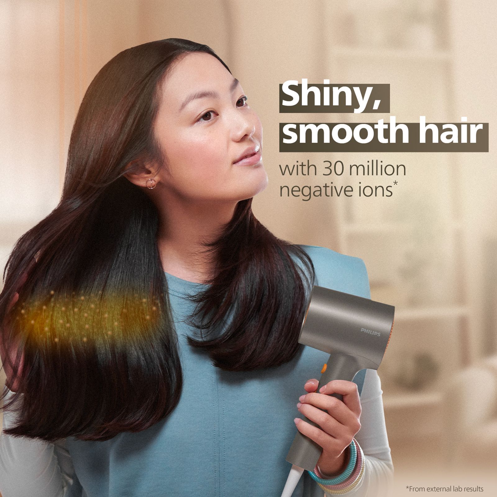 PHILIPS BHD 3000 Series Hair Dryer with 2 Heat Settings (Ionic Technology, Metalic) PHILIPS BHD 3000 Series Hair Dryer with 2 Heat Settings (Ionic Technology, Metalic)_6