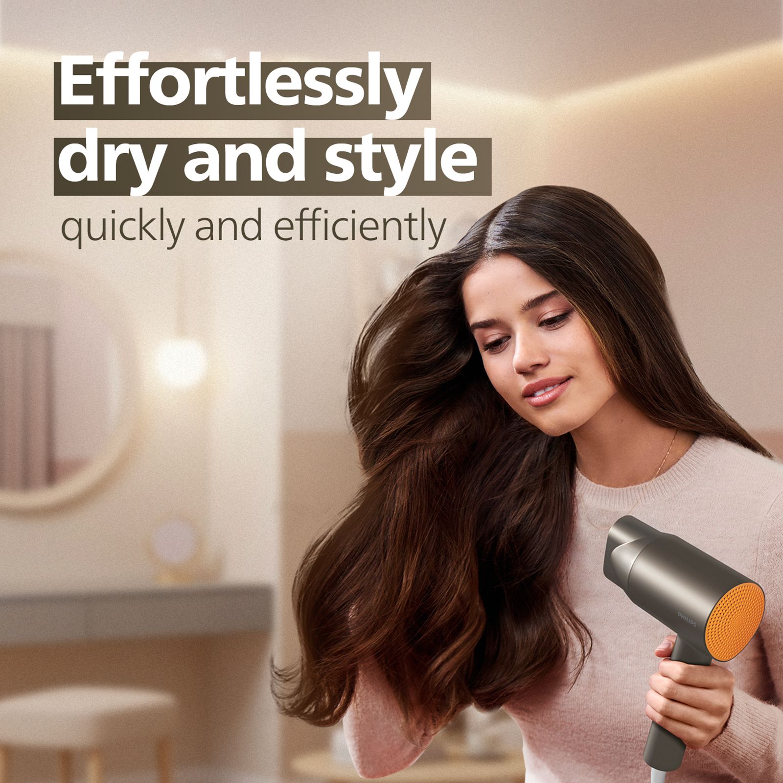 PHILIPS BHD 3000 Series Hair Dryer with 2 Heat Settings (Ionic Technology, Metalic) PHILIPS BHD 3000 Series Hair Dryer with 2 Heat Settings (Ionic Technology, Metalic)_4