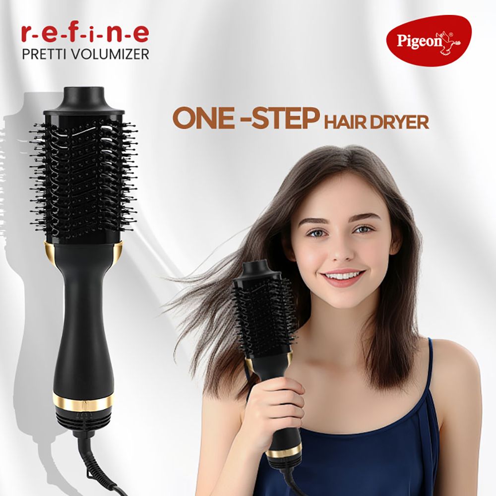 PIGEON Pretti Volumizer Hair Dryer with 3 Heat Settings (Unique Airflow Vents, Black) PIGEON Pretti Volumizer Hair Dryer with 3 Heat Settings (Unique Airflow Vents, Black)_5