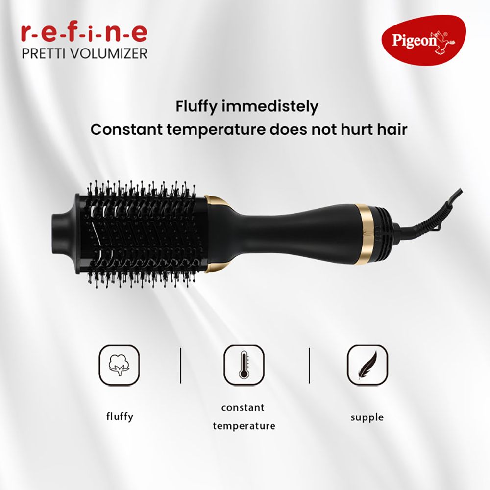 PIGEON Pretti Volumizer Hair Dryer with 3 Heat Settings (Unique Airflow Vents, Black) PIGEON Pretti Volumizer Hair Dryer with 3 Heat Settings (Unique Airflow Vents, Black)_7