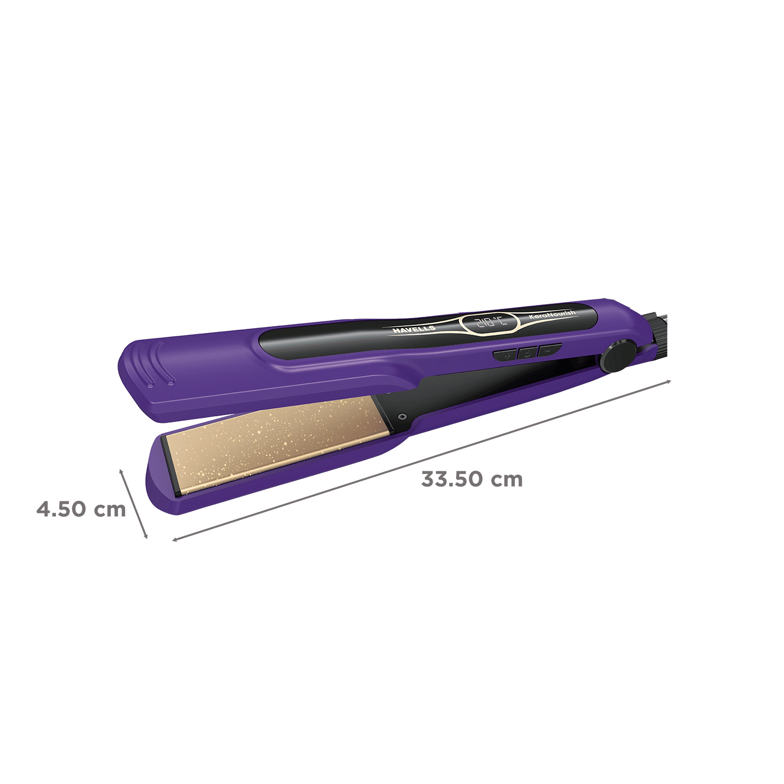 Havells HS4222 Hair Straightener with KeraNourish Technology (Wide Keratin Infused Ceramic Plates, Violet) Havells HS4222 Hair Straightener with KeraNourish Technology (Wide Keratin Infused Ceramic Plates, Violet)_2