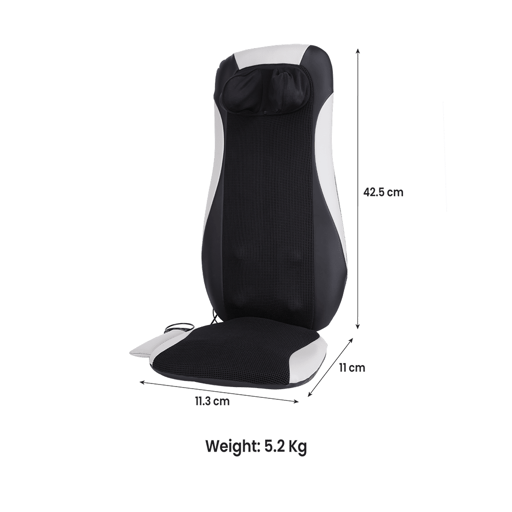 Croma Back & Neck Massager (Heat Function, Black) Croma Back & Neck Massager (Heat Function, Black)_3