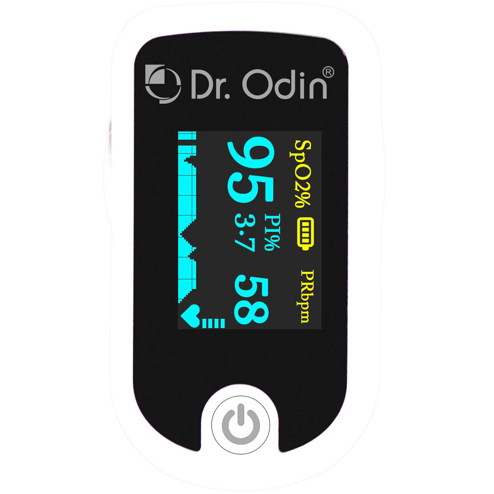 Dr. Odin OLED Pulse Monitor/Oximeter (Alarm Function, FS20E, White) Dr. Odin OLED Pulse Monitor/Oximeter (Alarm Function, FS20E, White)_1
