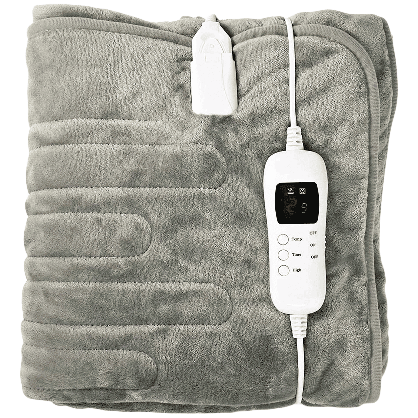 nedis Pain Reliever Double Bed Over-Blanket (9 Heat Settings, PEBL140CWT, Grey) nedis Pain Reliever Double Bed Over-Blanket (9 Heat Settings, PEBL140CWT, Grey)_1