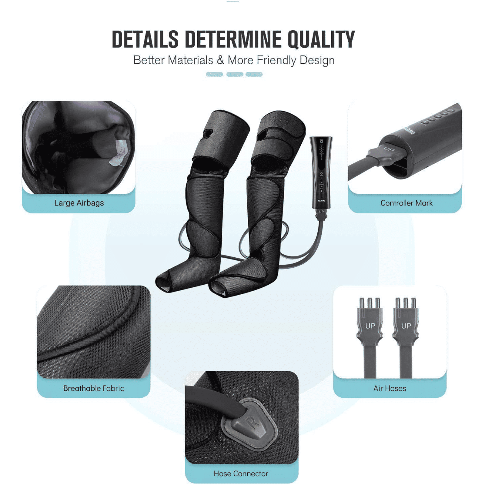 AGARO Magma Leg Massager (3 Massage Mode, 33511, Black) AGARO Magma Leg Massager (3 Massage Mode, 33511, Black)_3