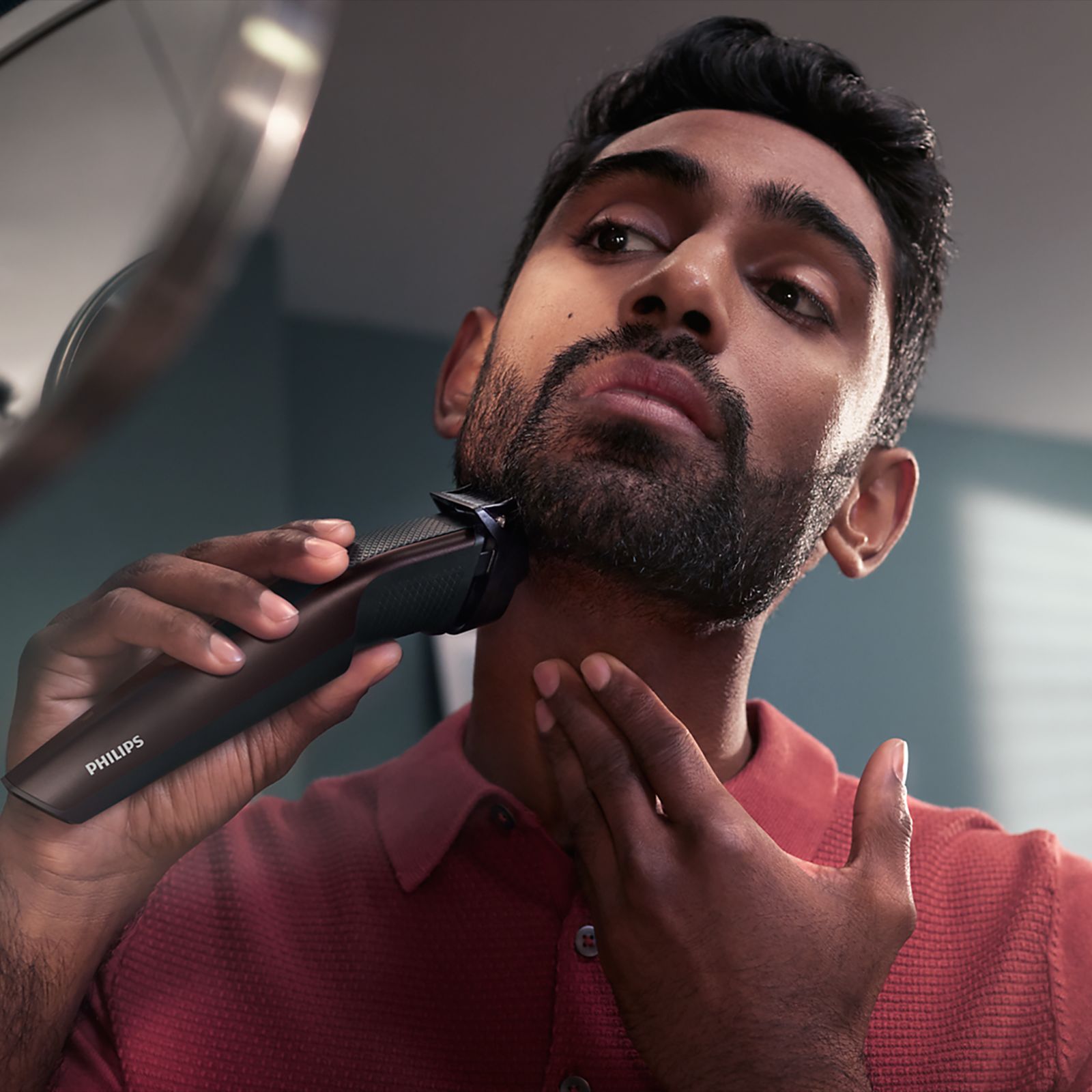 PHILIPS 3000 Series Rechargeable Cordless Wet & Dry Trimmer for Beard & Moustache with 20 Length Settings for Men (60min Runtime, LED Charge Indicator, Wine) PHILIPS 3000 Series Rechargeable Cordless Wet & Dry Trimmer for Beard & Moustache with 20 Length Settings for Men (60min Runtime, LED Charge Indicator, Wine)_7