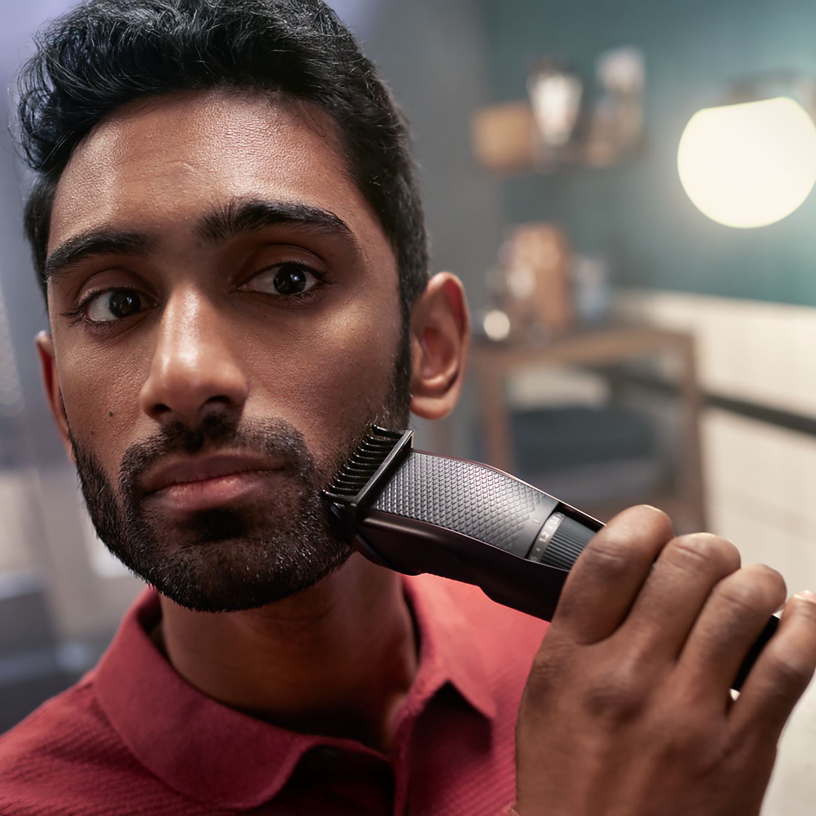 PHILIPS 3000 Series Rechargeable Cordless Wet & Dry Trimmer for Beard & Moustache with 20 Length Settings for Men (60min Runtime, LED Charge Indicator, Wine) PHILIPS 3000 Series Rechargeable Cordless Wet & Dry Trimmer for Beard & Moustache with 20 Length Settings for Men (60min Runtime, LED Charge Indicator, Wine)_9