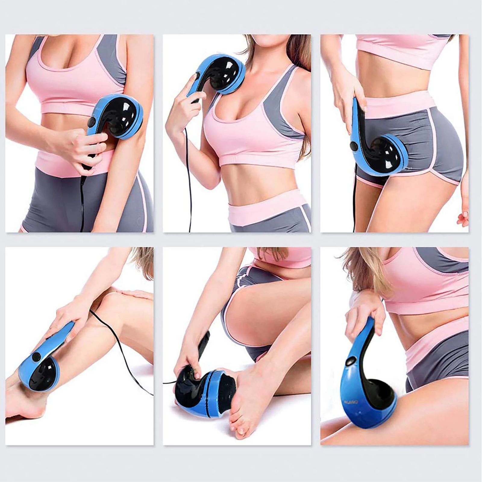 AGARO Regal Full Body Massager (Percussion Technology, Cloth Mesh Cover, 33323, Blue) AGARO Regal Full Body Massager (Percussion Technology, Cloth Mesh Cover, 33323, Blue)_4
