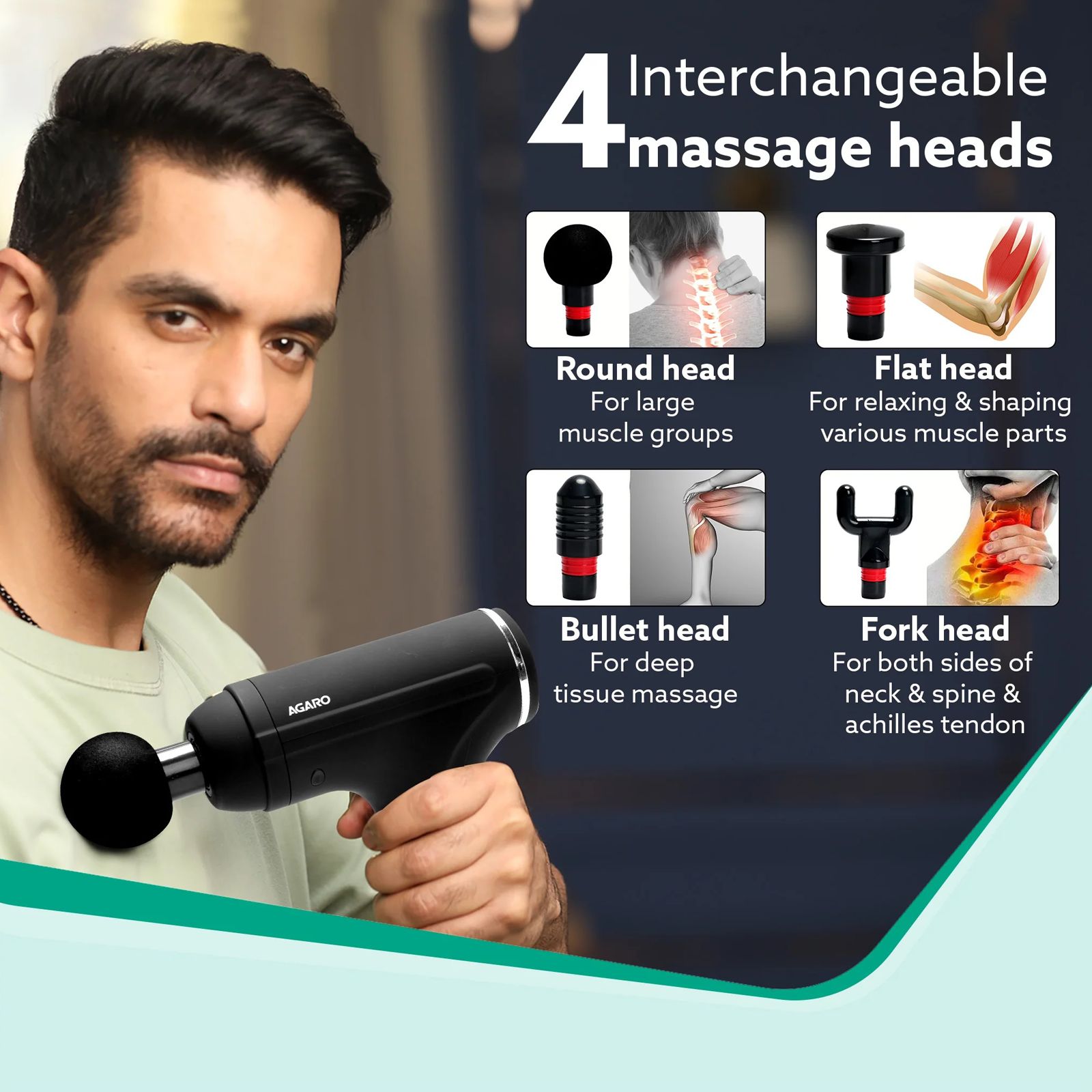 AGARO Galaxy Full Body Massager (High Torque Motor, 34024, Black) AGARO Galaxy Full Body Massager (High Torque Motor, 34024, Black)_5