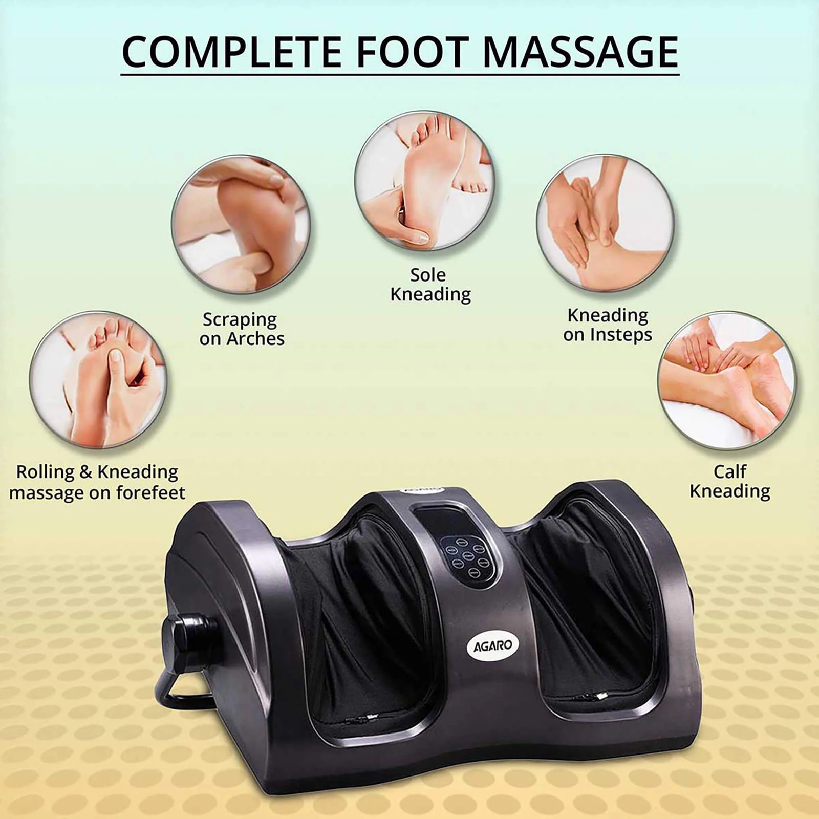 AGARO Grand Feet Massager (4 Optional Modes, 33270, Black) AGARO Grand Feet Massager (4 Optional Modes, 33270, Black)_2