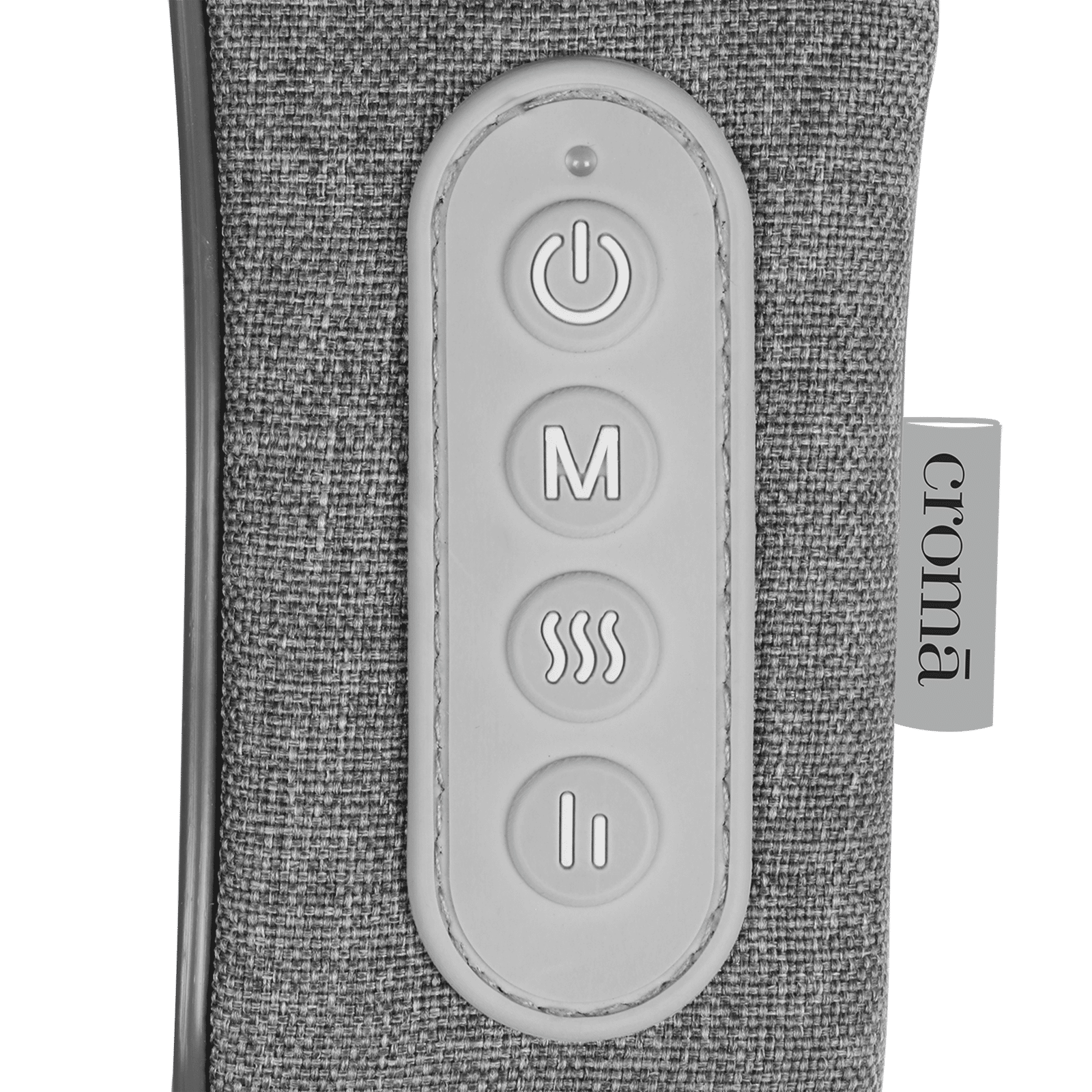 Croma Neck and Shoulder Massager (Zipped Fabric, Grey)_7