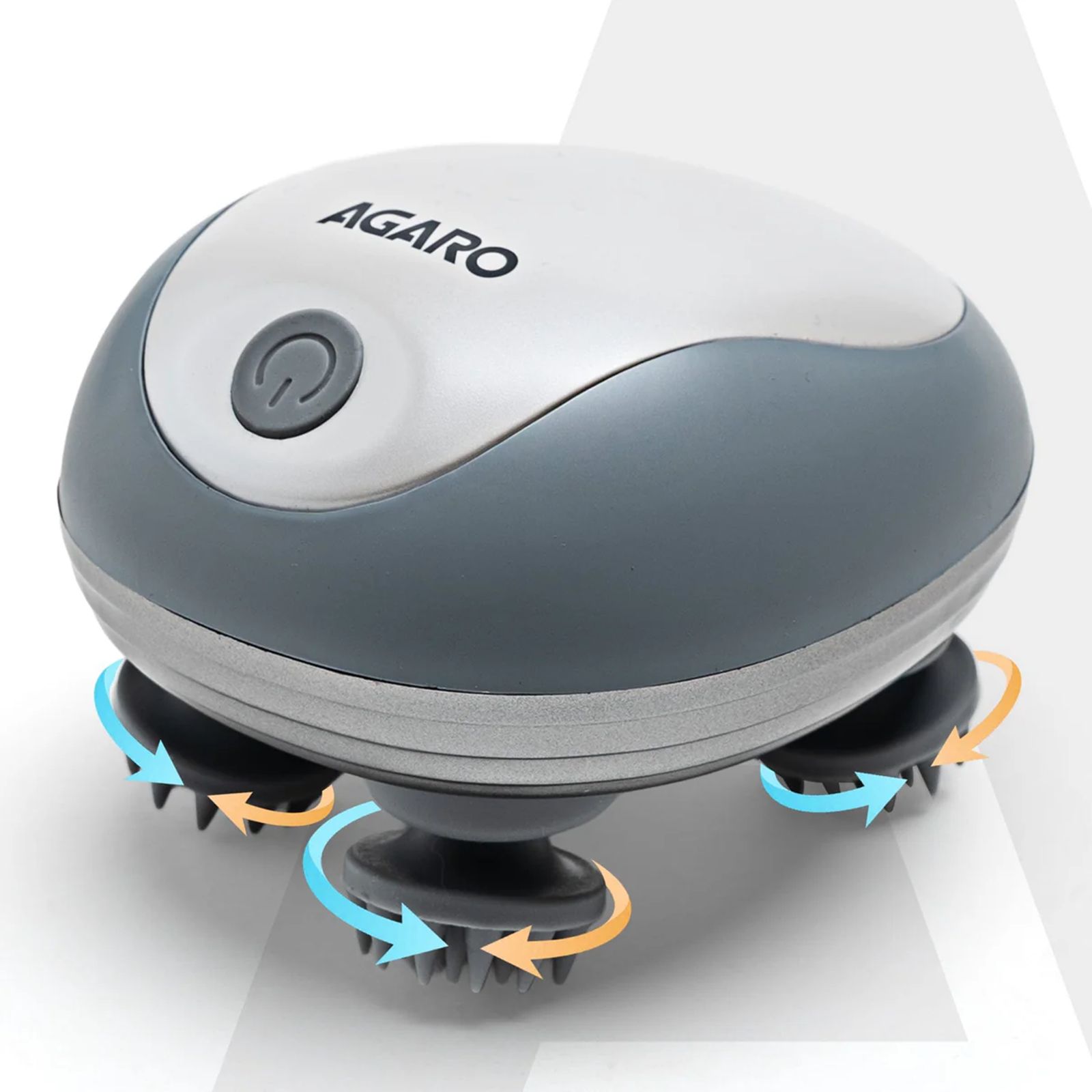 Agaro SM3675 Scalp Massager (Silicone, Ergonomic Design, 34132, White)_1